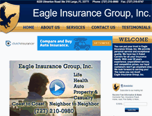 Tablet Screenshot of eagleinsgrp.com